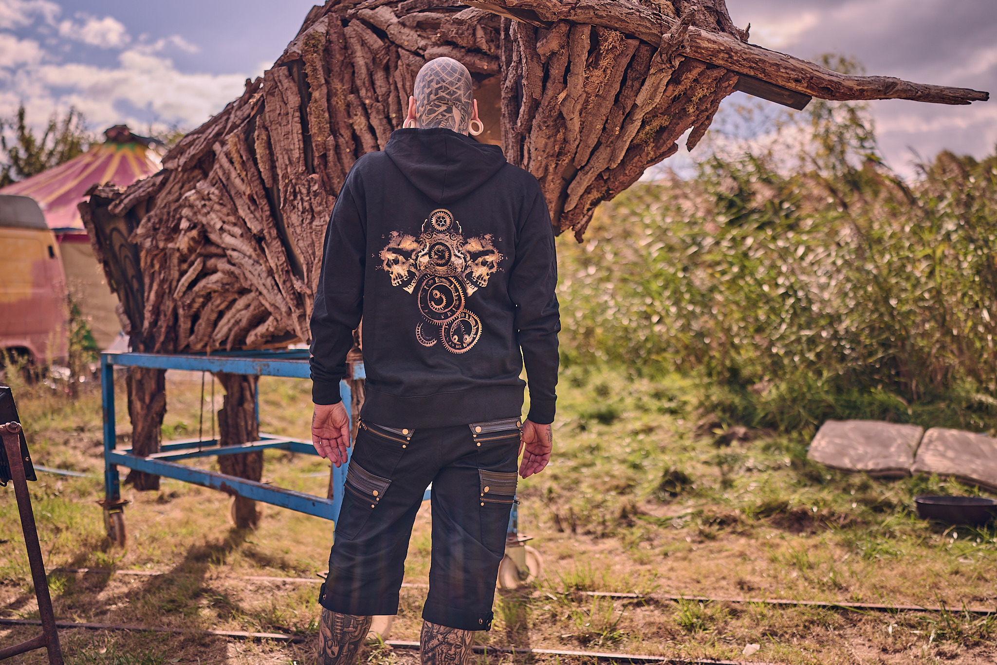 Herren Shorts Baumwolle (100%) - "FLYING DUTCHMAN Black" – Bild 5