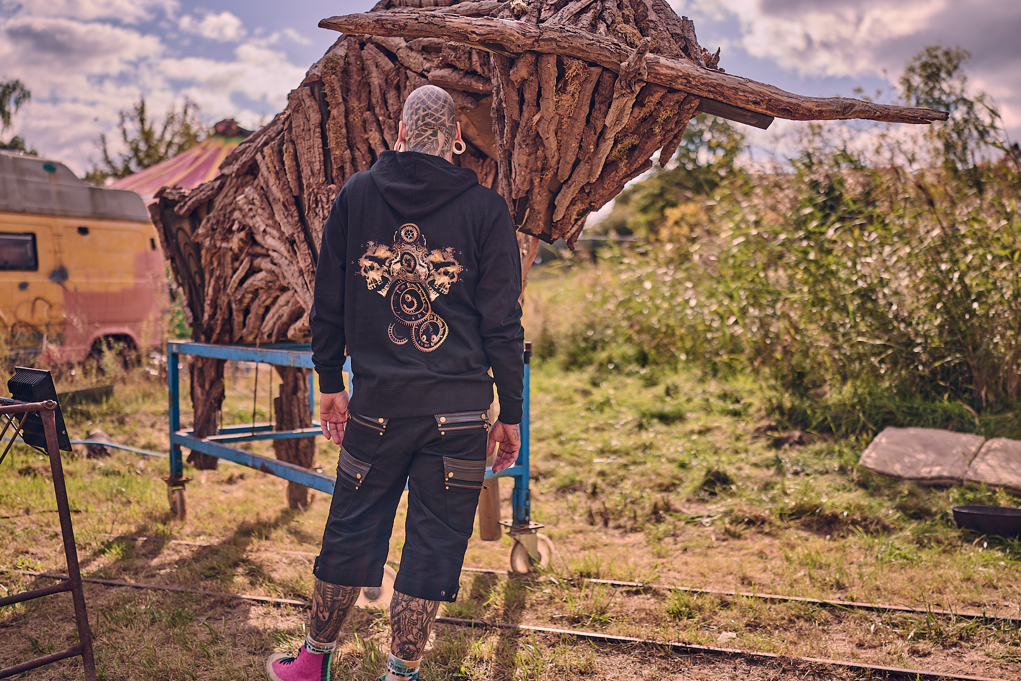 Herren Shorts Baumwolle (100%) - "FLYING DUTCHMAN Black" – Bild 6