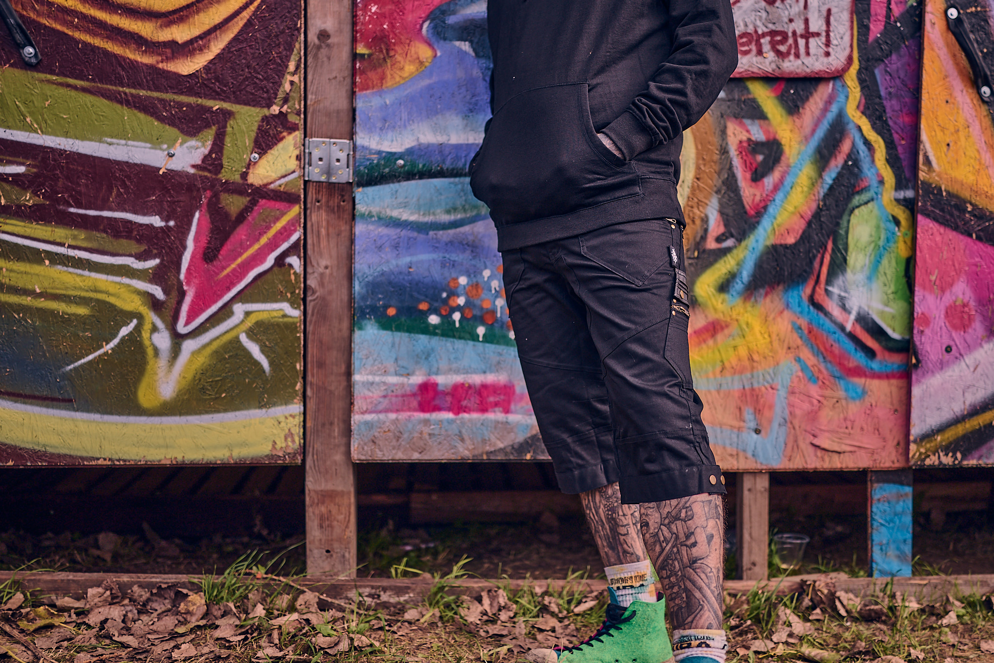 Herren Shorts Baumwolle (100%) - "FLYING DUTCHMAN Black" – Bild 2