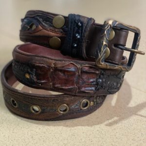 KURO - Pure Leather Belt Men Brown