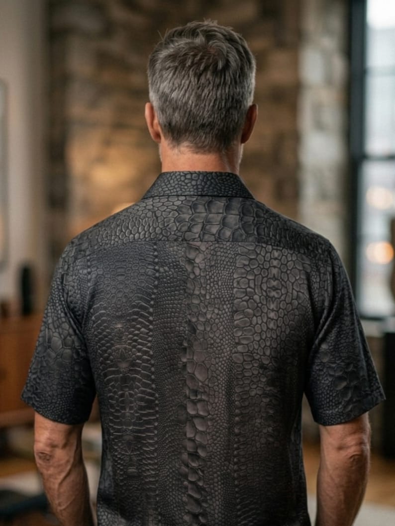 Herren Shirt aus 100 % Bambus "OBSIDIAN KAIMAN'' – Bild 3