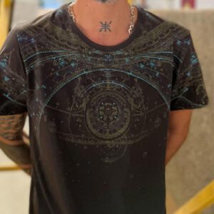 Plazmalab T-Shirt aus 100% Baumwolle "PORTAL" Brown