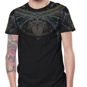 Plazmalab T-Shirt aus 100% Baumwolle "PORTAL" Black