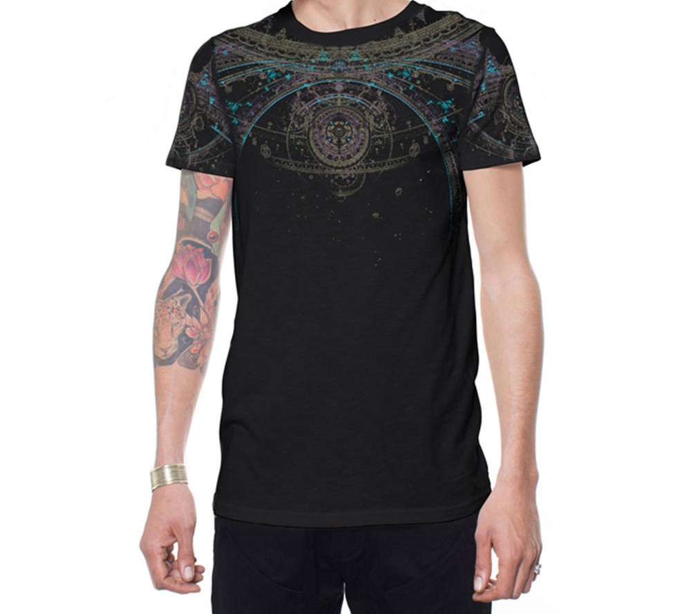 Plazmalab T-Shirt aus 100% Baumwolle "PORTAL" Black – Bild 3