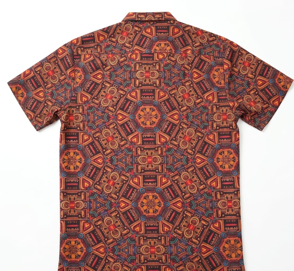 Herren Shirt aus 100 % Bambus "THIRD EYE TAPESTRY''