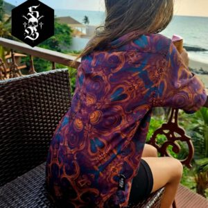 Herren Shirt aus 100 % Bambus "COPPER SKULL KALEIDOSCOPE''