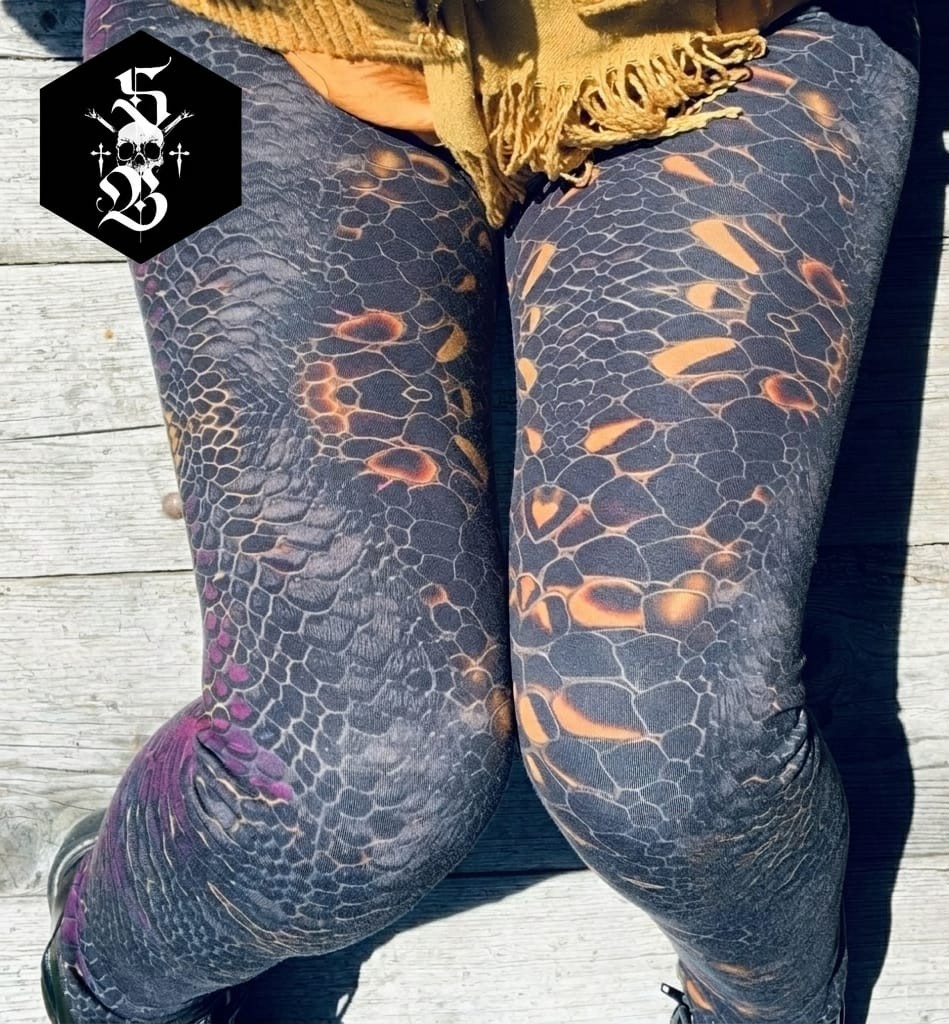 Damen Yoga Leggings Bio Baumwolle "VIPER MOSAIC'' – Bild 2